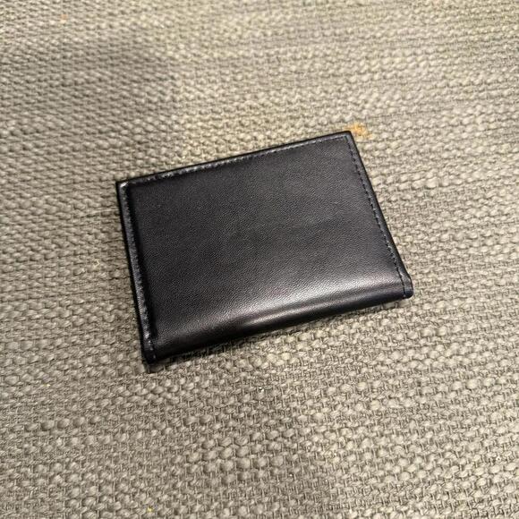 Men's Black Leather Wallet with NRA emblem - Picture 3 of 3